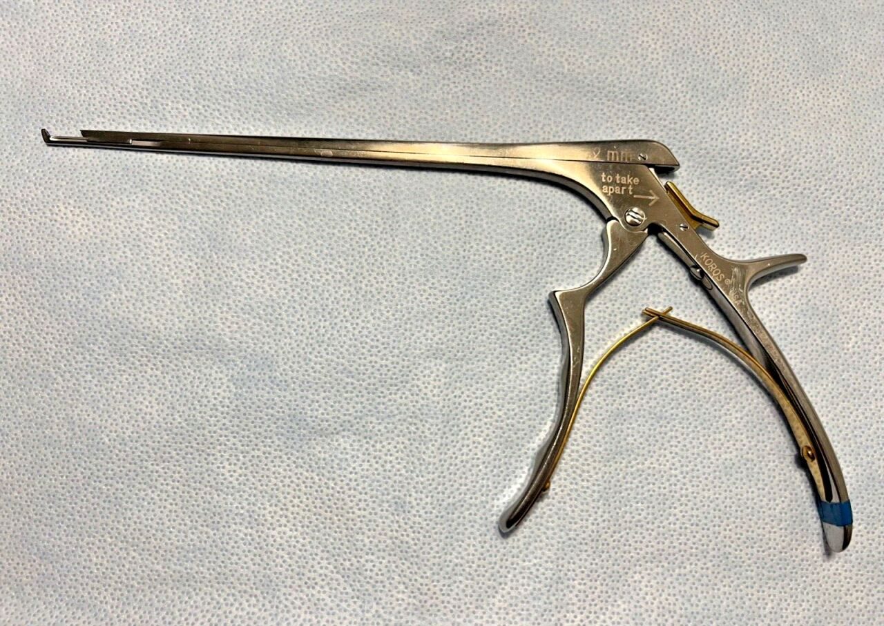 KOROS USA 7382-42 Kerrison Rongeur 2mm X 40deg UpBite X 7-1/2" Neurology Spinal — photo 1