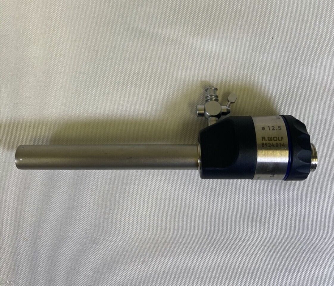 R. WOLF 8924.014 RIWO-ART 12.5mm x 100mm Metal Ball Valve Laparoscopic Cannula — photo 1