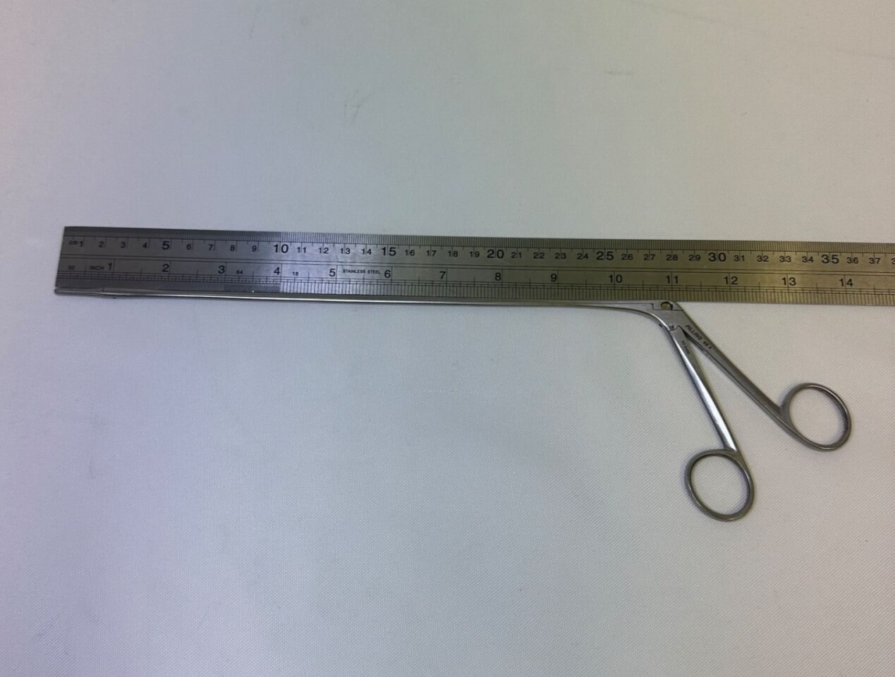 PILLING 50-5400 Straight Jackson Alligator Grasping Forceps 3.8mm x 23cm Jaw ENT — photo 2