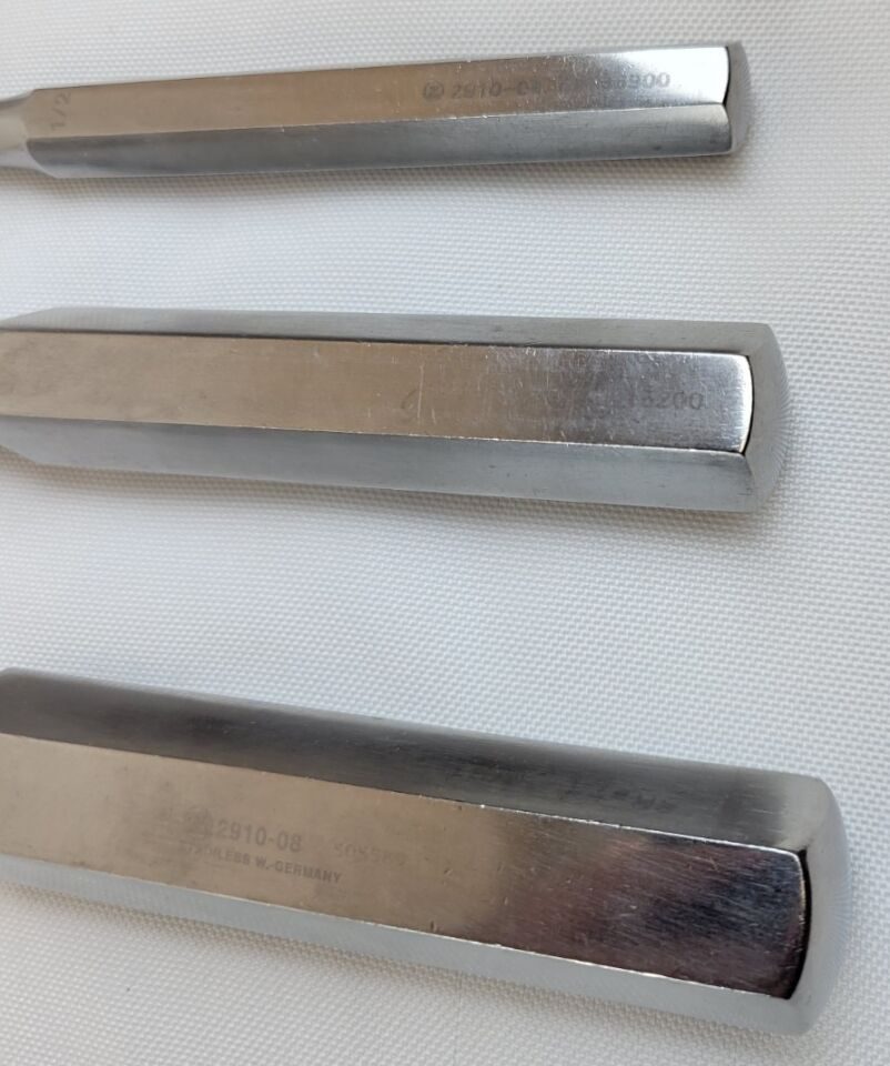 ZIMMER gSource Key Periosteal Elevator Set 1/2, 3/4, & 1" Blade — photo 3