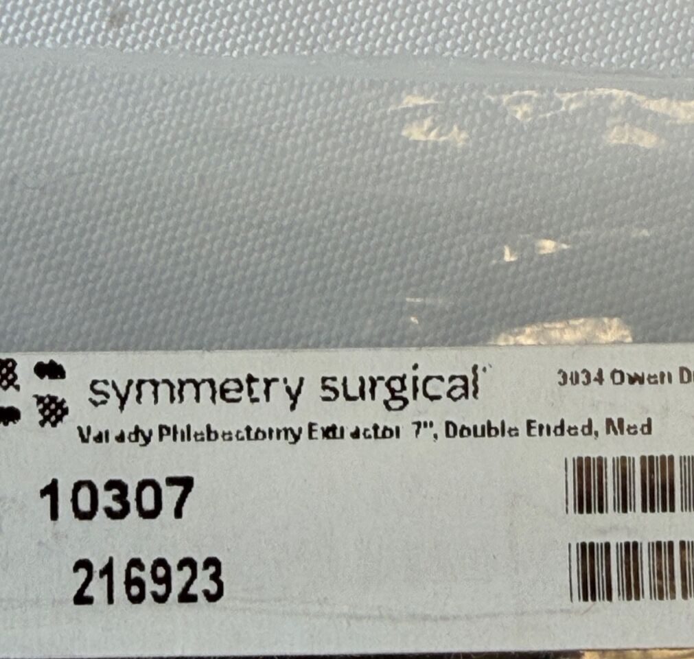 SYMMETRY SURGICAL 10307 Varady Phlebectomy Extractor Hook 7" Dual End — photo 6