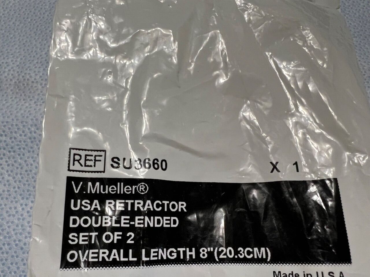 V. MUELLER SU3660 USA Retractors, Double-Ended, 8" Length - lot of 2 — photo 3