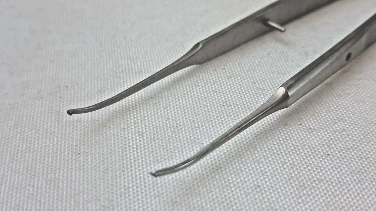 SCANLAN 4004-239 Gerald Forceps Curved Delicate 1x2 Teeth 7" ENT — photo 4