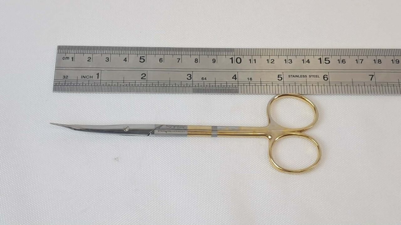 SONTEC  Micro-Pointed Needle Tip Surgical Scissors Curved — photo 5