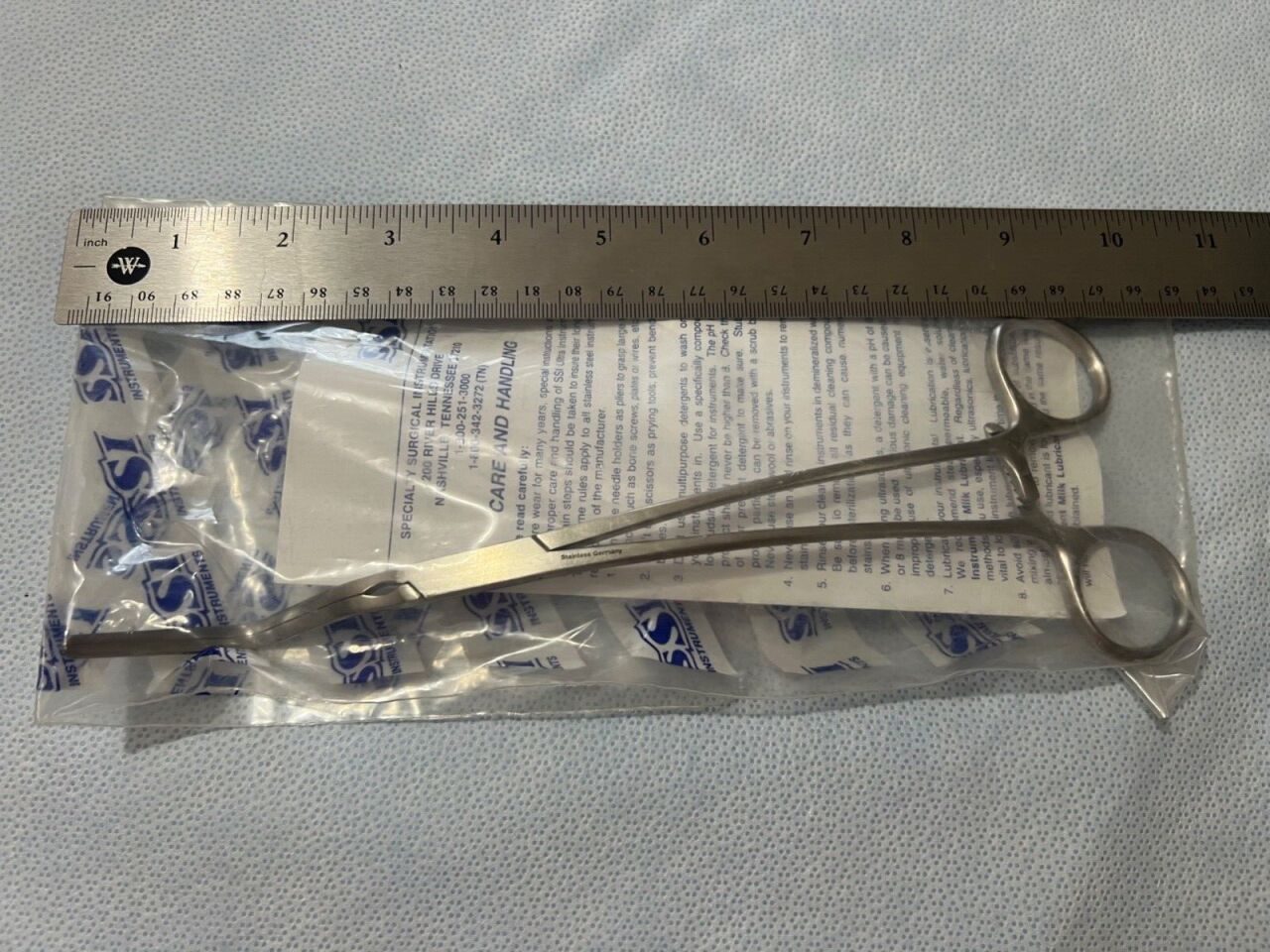 SYMMETRY 55-6601 Lees Bronchus Clamp Curved 10" Length — photo 3