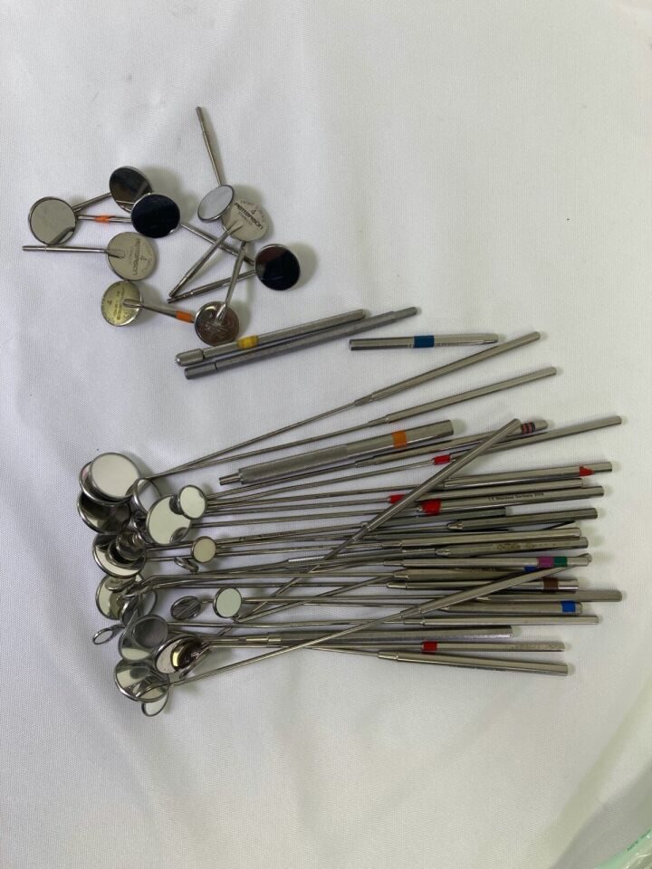 Dental Picks Scalers Probes Mirrors Dentistry Over 100 Pieces Instrument Lot — photo 10