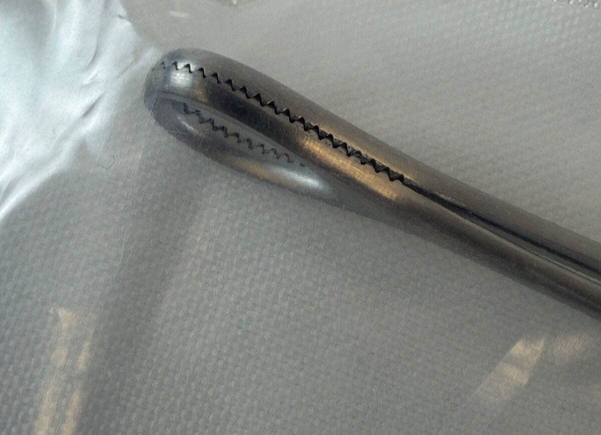 LAWTON  Lot of 9 Foerster Sponge Holding Forceps Straight Serrated Jaws 9.5" — photo 4