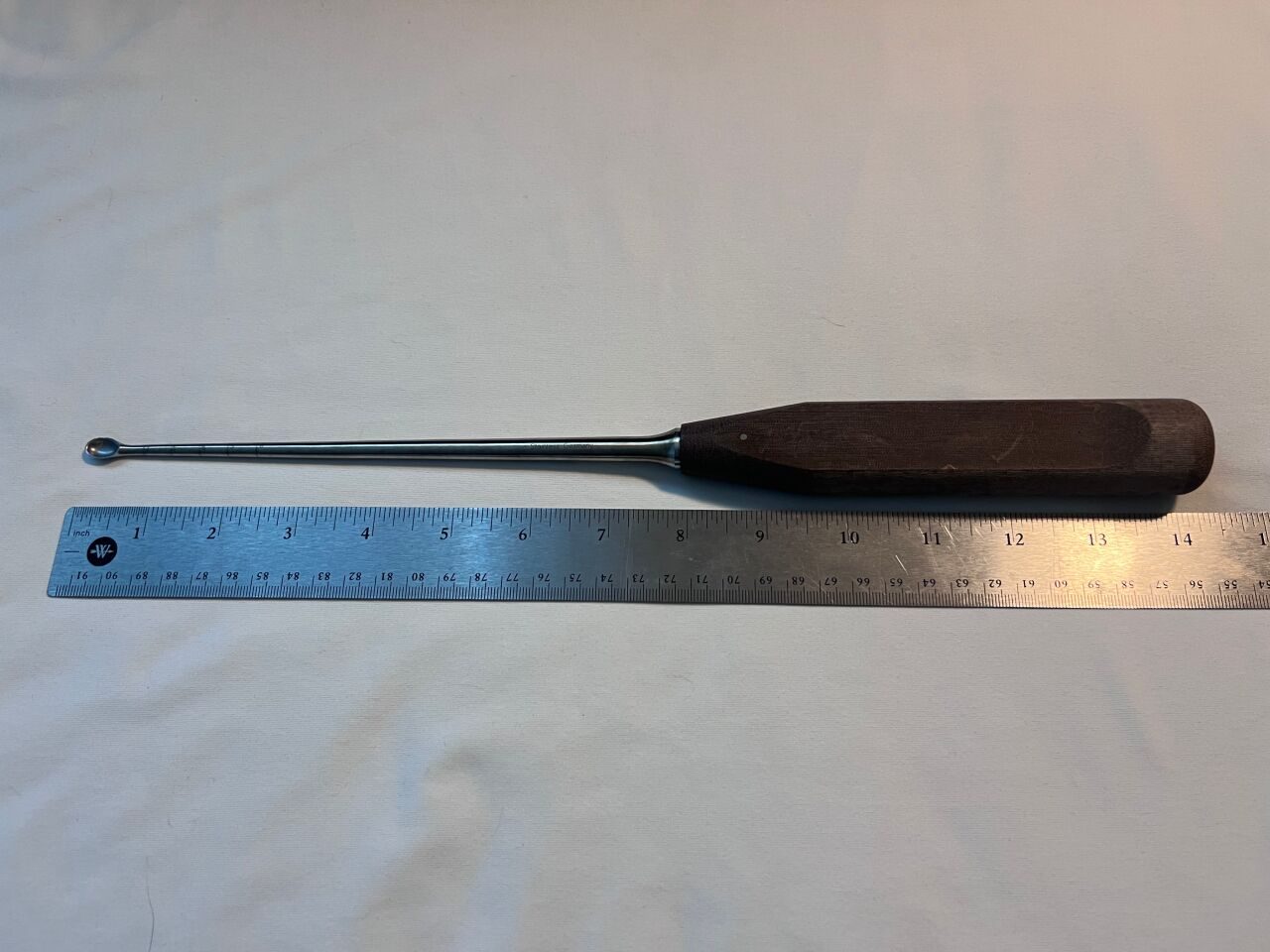 SYNTHES 389.278 Orthopedic 7.5mm Spinal Bone Curette Straight — photo 3