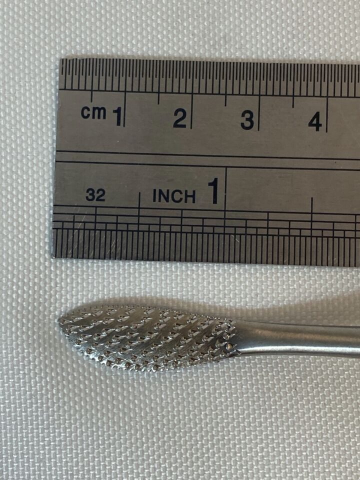 ZIMMER 1875-01 Orthopedic Rasp Heavy 12" Handle 1" Angled Tip Podiatry — photo 9