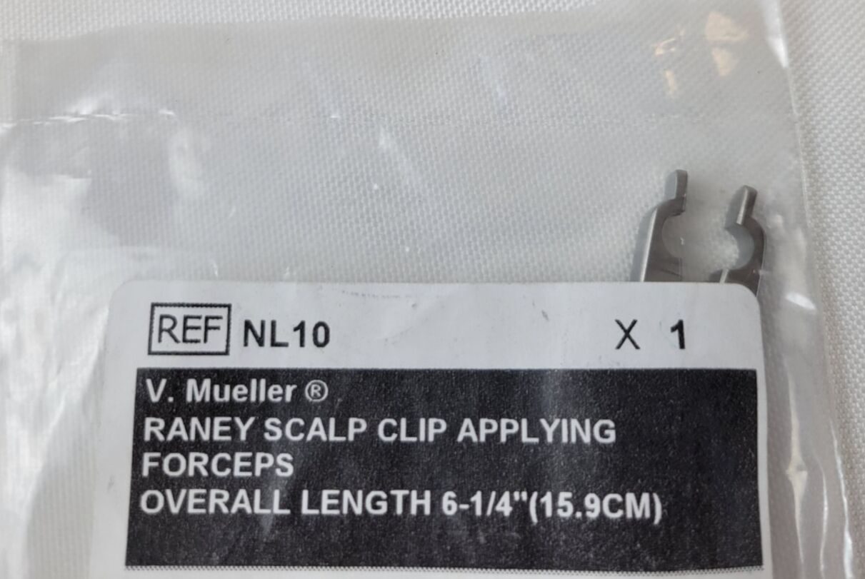 V. MUELLER NL-10 Raney Scalp Clip Applying Forceps 6.25" — photo 5