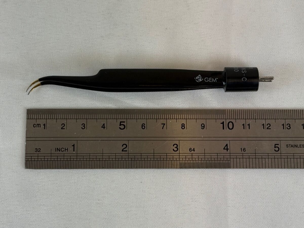 GEM 4025J-NS-C Bipolar Jewelers Forcep 4 5/8" Micro Curved Tips — photo 8