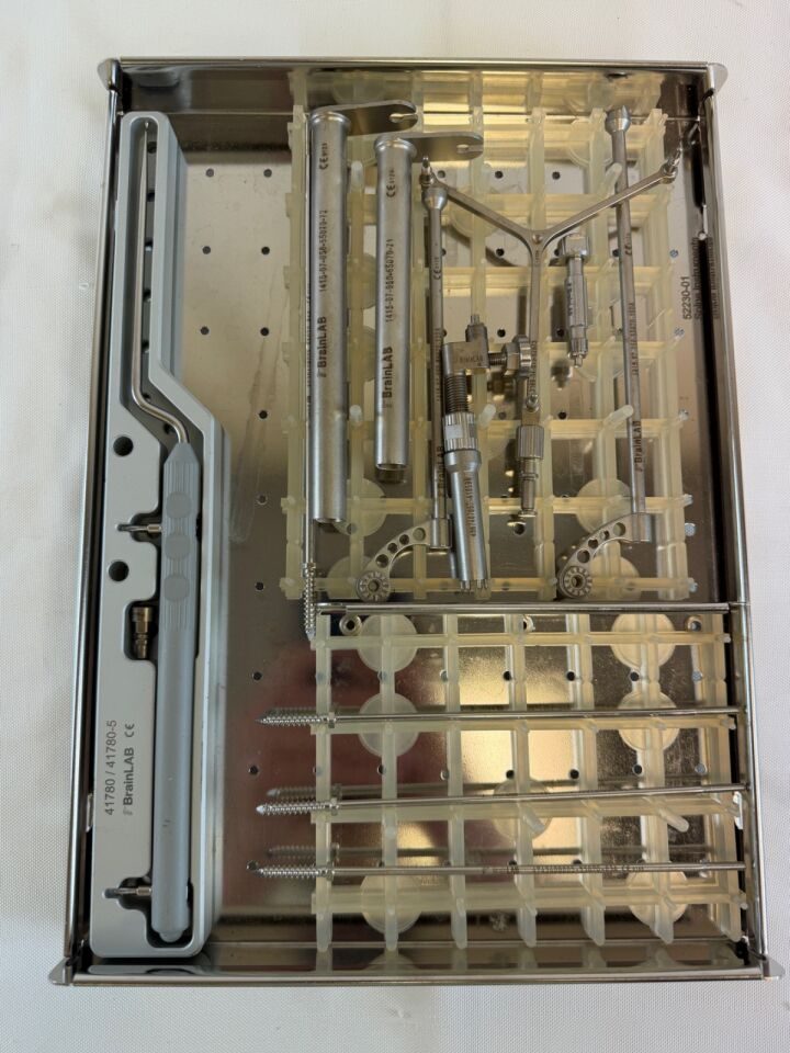 BRAINLAB Various 13 Piece Naviaged Instrument Set w/ Sterilization Tray — photo 7