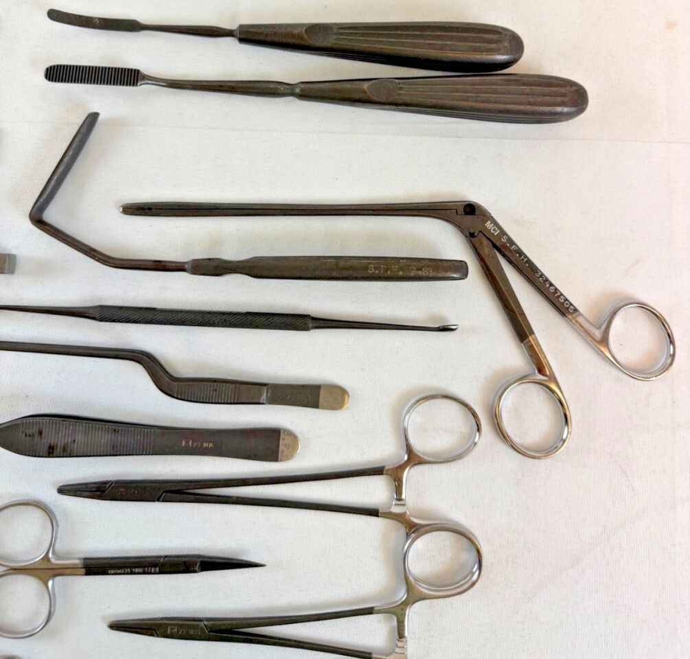 VARIOUS  Richards Smith & Nephew Rhinoplasty Set Pan Ebonized Black Anodized — photo 8
