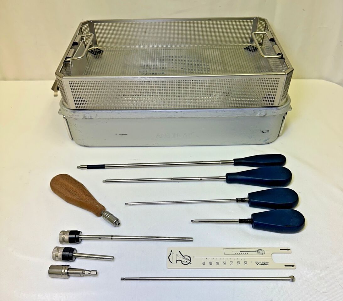 STRYKER Various 10 Piece Gamma Extras Tray w/ Sterilization case