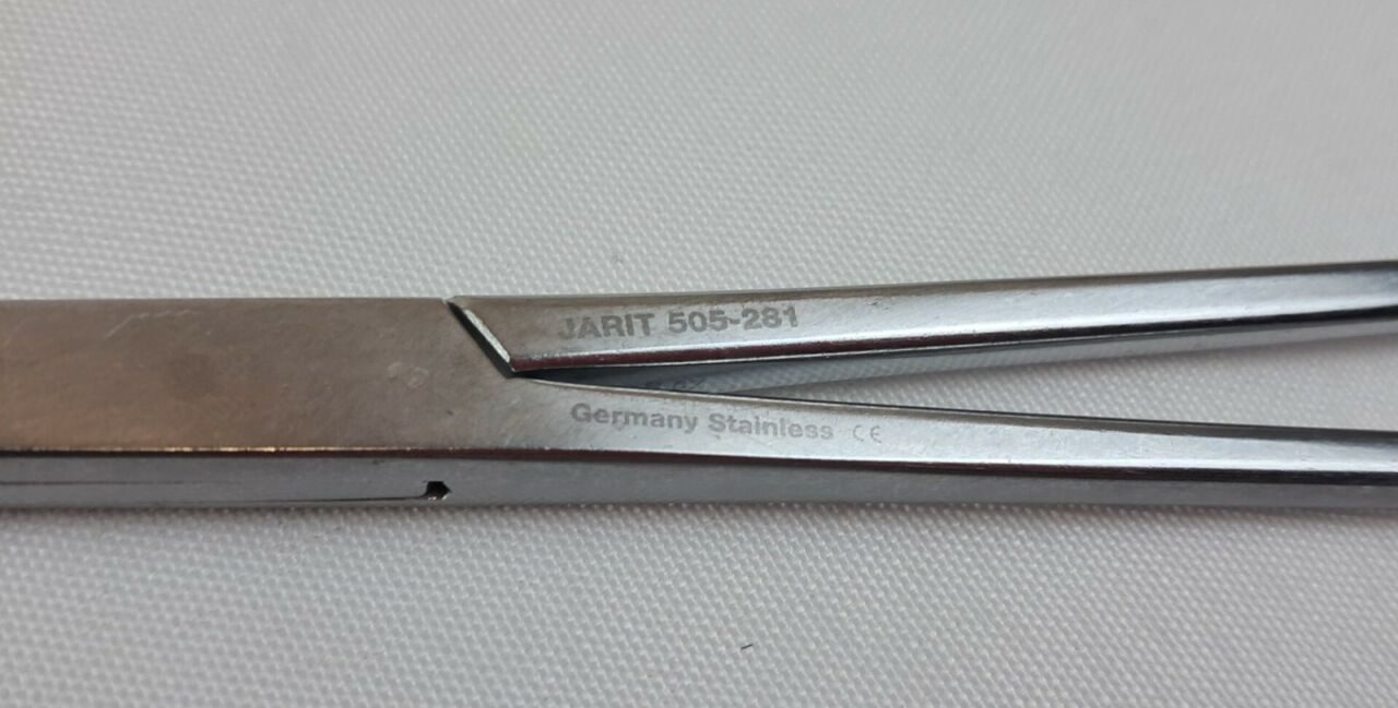 JARIT 505-281 8-1/2" Locking Serrated Z-Hysterectomy/Parametrium Forceps — photo 4