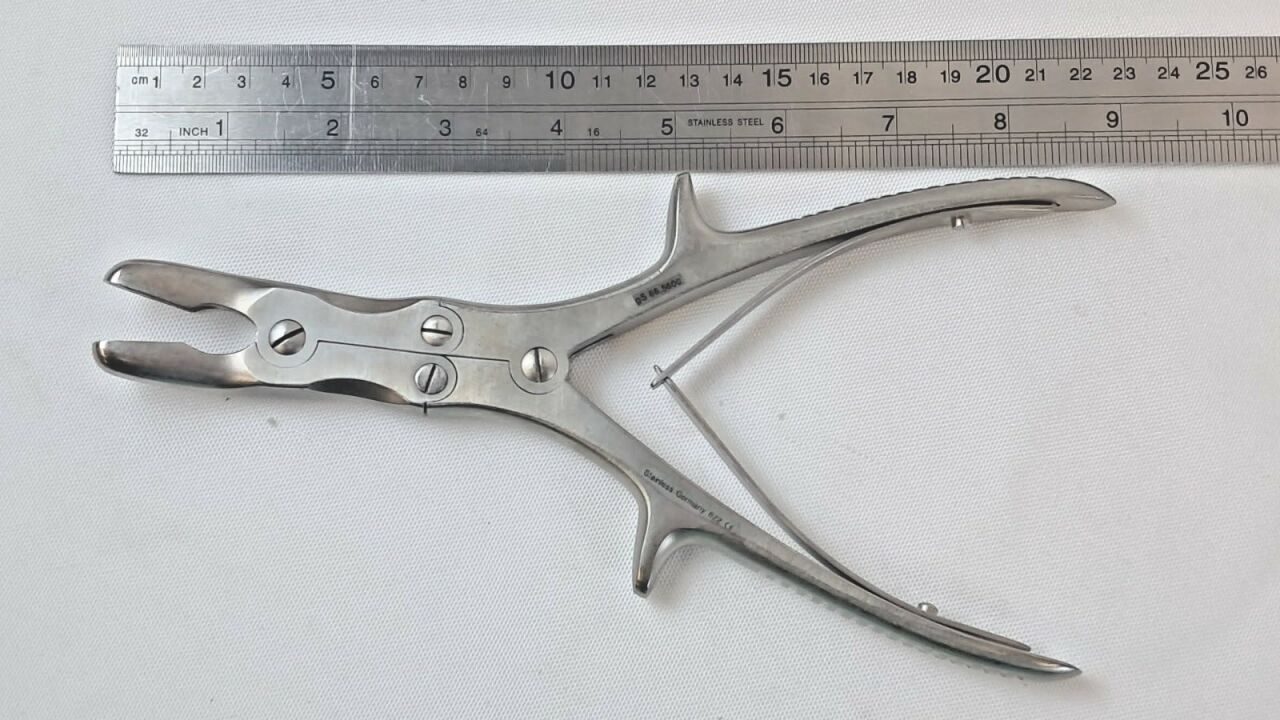 GSOURCE gS 66.5600 Stille-Luer Rongeur 8.5" Curved 10mm Double Action — photo 6