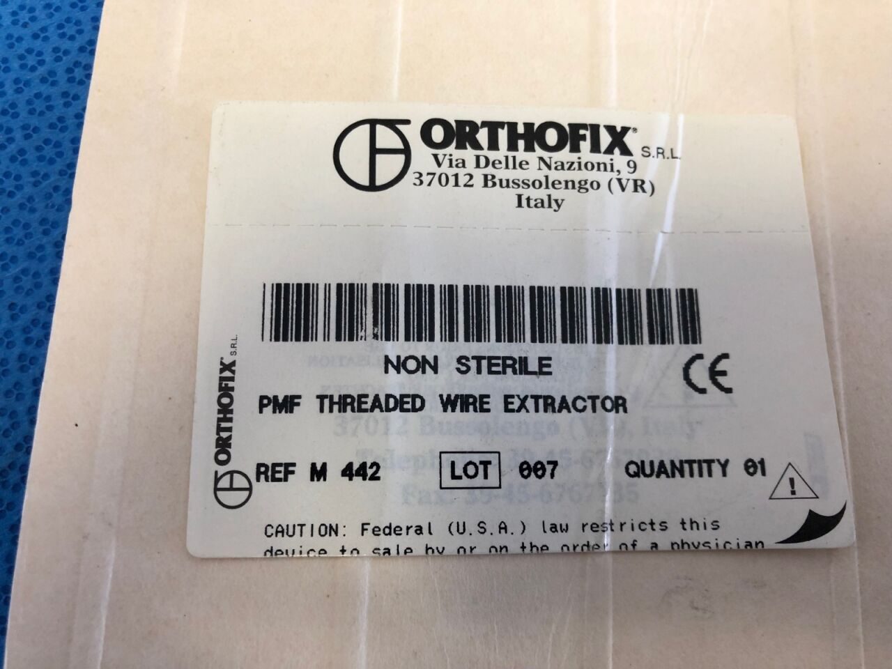 ORTHOFIX PMF Threaded Wire Extractor W/ Wrench — photo 4