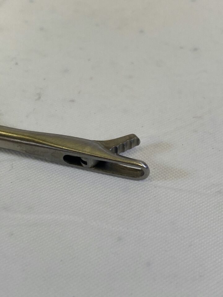 XOMED INTEGRA 3712301 Frontal Sinus Recess Giraffe Forcep 110deg Vertical Jaws ENT — photo 7