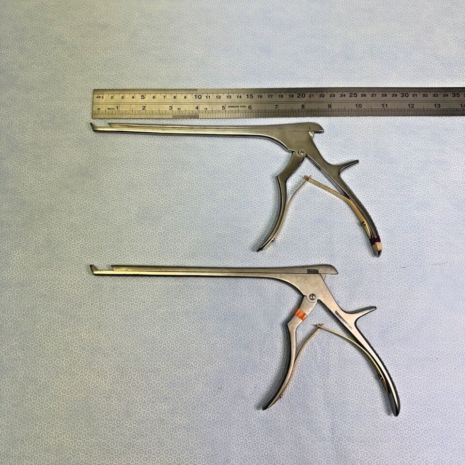V. MUELLER NL4071-086 & NL4071-085 Spurling Rongeur 5mm & 6mm X 40deg Up-Cutting 8" Length — photo 10