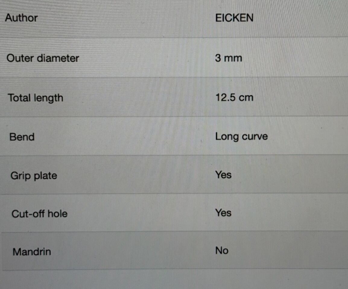 KARL STORZ 586031 Eicken Antrum Suction Cannula 3mm x 12.5cm Long Curve ENT — photo 6