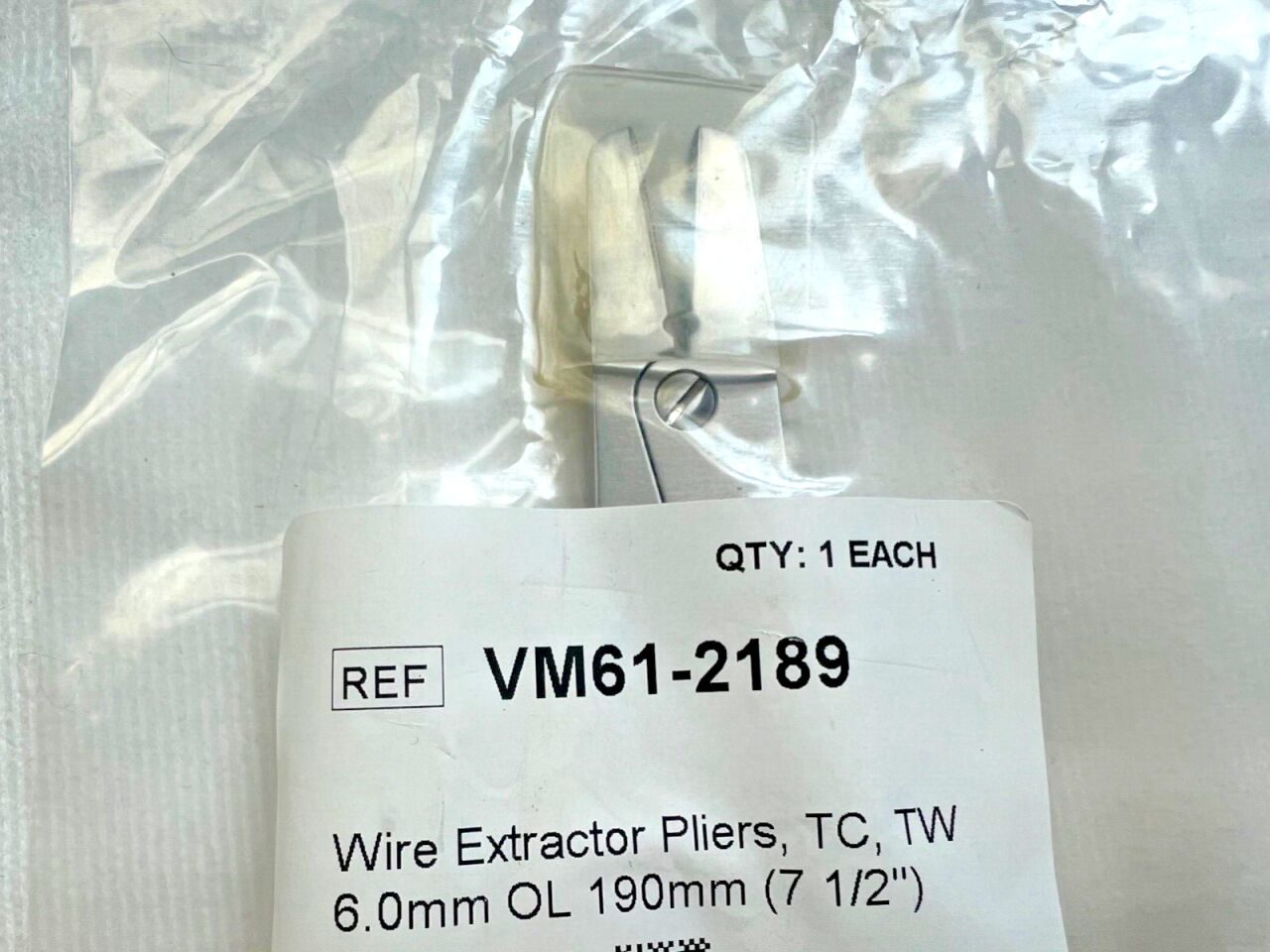 V. MUELLER VM61-2189 Orthopedic Wire Pliers TC TW 6mm X 7-1/2" Length — photo 2