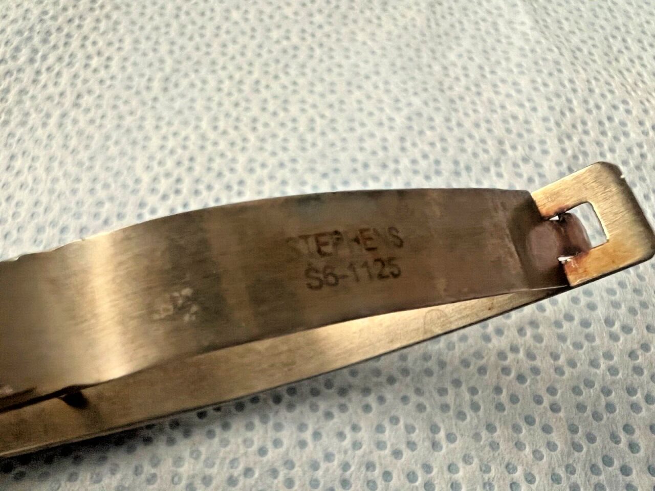 STEPHENS S6-1125 Curved Non-Locking Needle Holder Slim Model 0.45mm X 4-3/4" — photo 4
