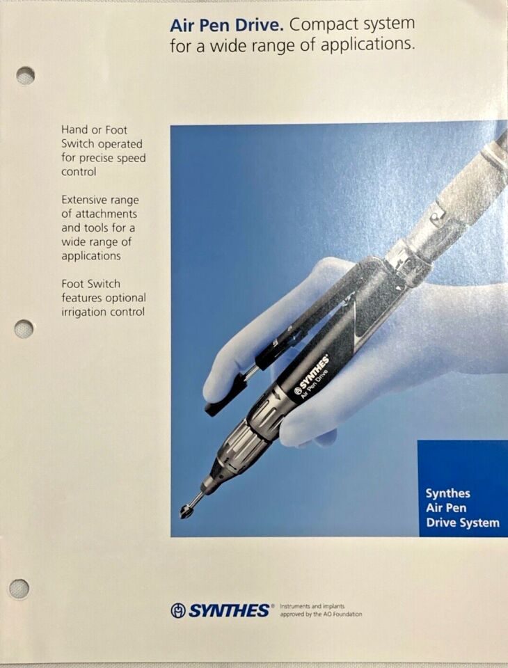 SYNTHES Air Pen Drive System Brochure Manual