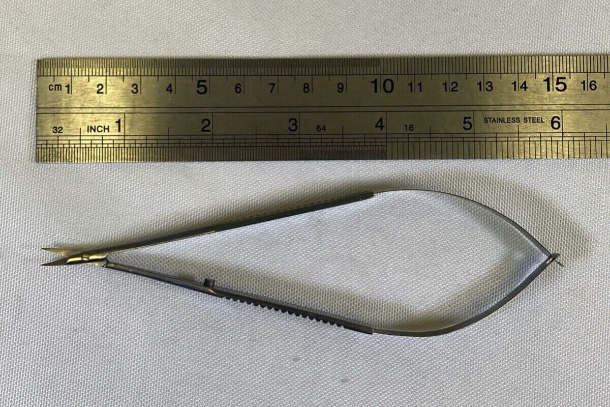 SCANLAN 3003-98 Titanium 6" Spring Handle Jacobson Micro Scissor Straight Sharp — photo 8