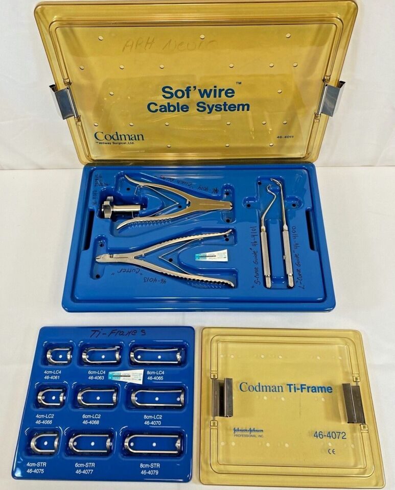 CODMAN w/ Ti-Frame Adapters Sof'wire Cable System — photo 1