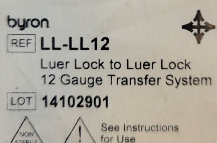 BYRON LL-LL12 Luer Lock to Luer Lock 12 Gauge Transfer System — photo 7