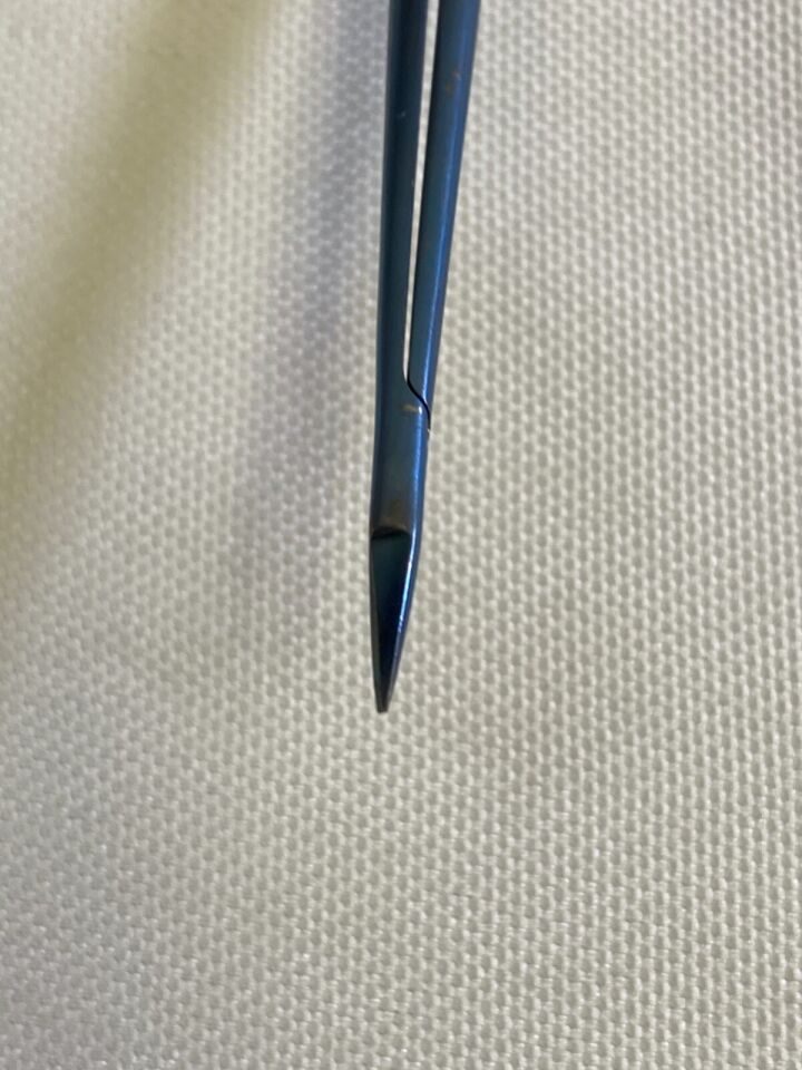BOSS INSTRUMENTS 71-5340T Malis Titanium Bayonet Scissor Fine Tip 3.75" WL Neuro — photo 4