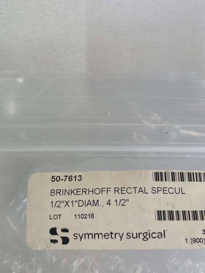 SSI ULTRA SYMMETRY 50-7613 1/2" x 1" Diam 4.5" Brinkerhoff Rectal Specula — photo 3