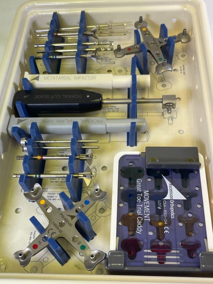 ASCENSION ORTHOPEDICS CSA-890-02 MOVEMENT Great Toe System w/ Sterilization Case — photo 12