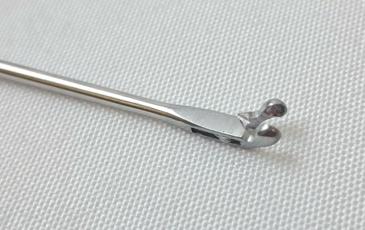 SSI 74-5927 Jako Micro Laryngeal Right Curved 2.0mm Cup Forceps 23.5cm — photo 5