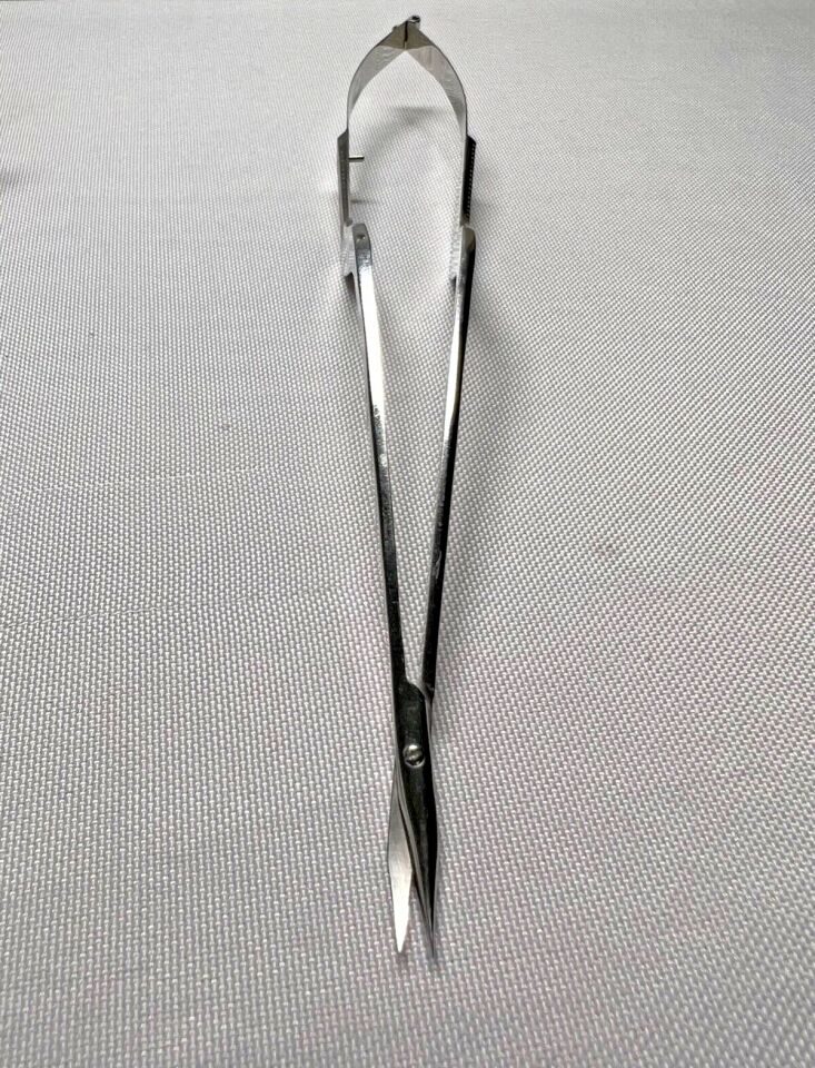 V. MUELLER NL3778 Jannetta Bayonet Scissors 9mm Curved Blades 7-1/4" — photo 4