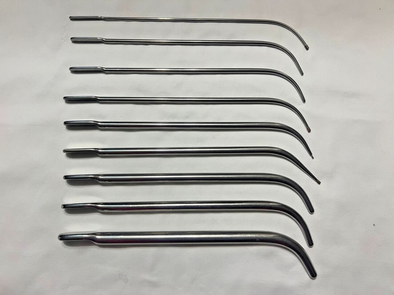 V. MUELLER Set Of 9 V. Mueler Van Buren & Lefort Urethral Sound Dilators Curved 10-5/8" L — photo 1