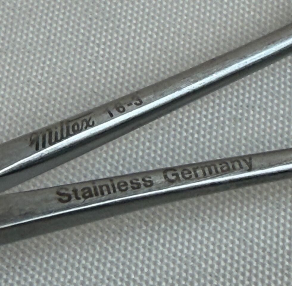 MILTEX 16-3 Baby Allis Tissue Forceps 4 x 5 Teeth Extra Delicate Jaws 2.5mm Wide — photo 4