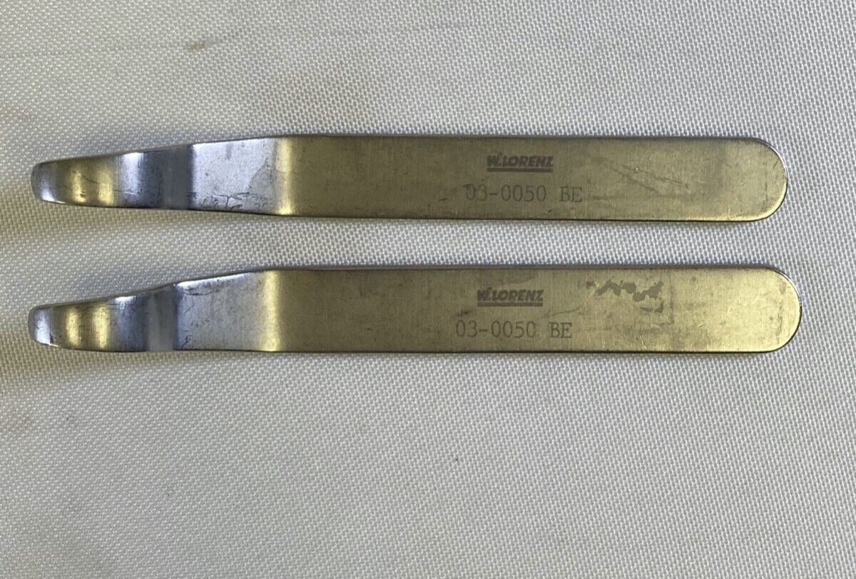 W. LORENZ 03-0050 Set of 2 Hayes Hand Retractors 5.5" x 5mm Tip