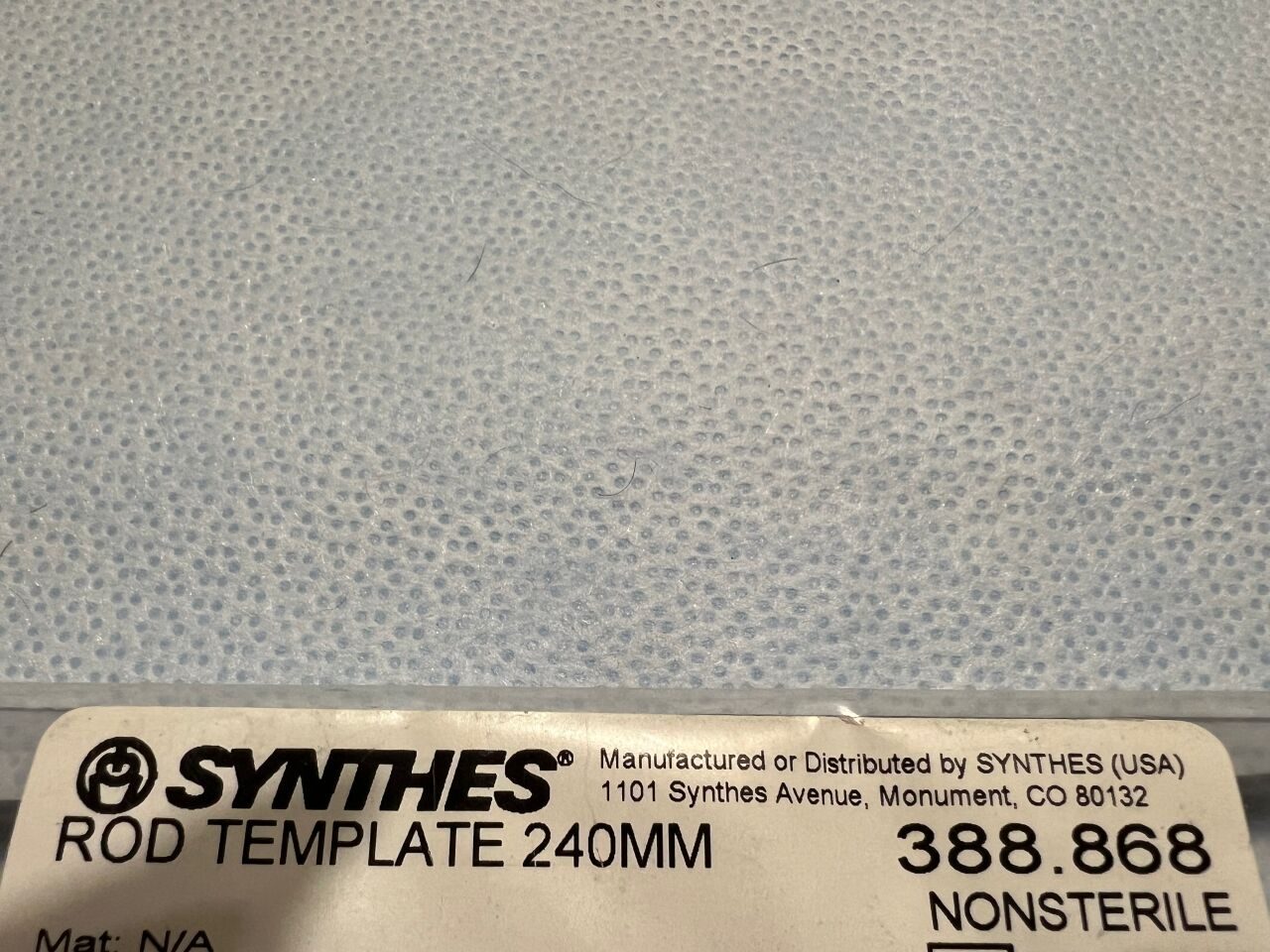 SYNTHES 388.868 Rod Template 240mm — photo 2