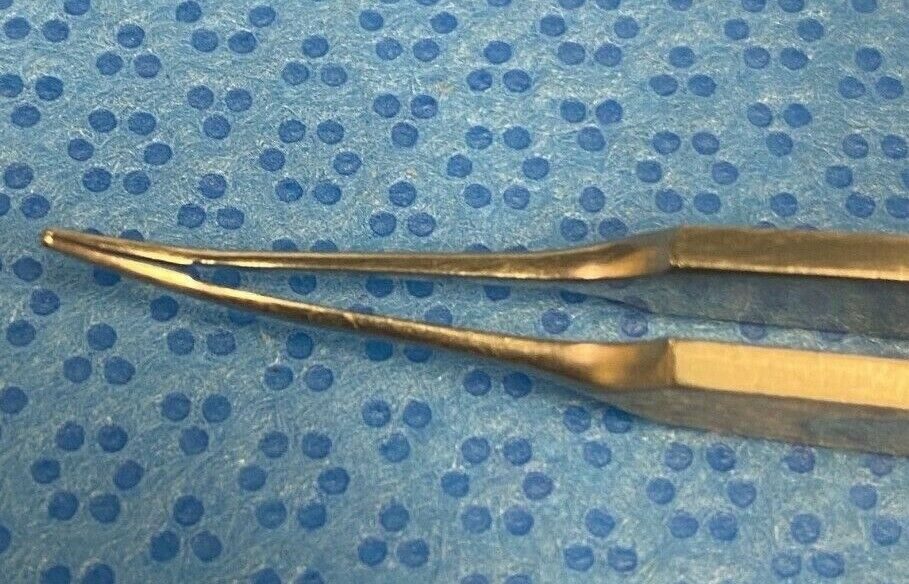 BAUSCH & LOMB E-1926 C Harms-Tubingen Tying Forceps Curved 4" Ophthalmic — photo 5