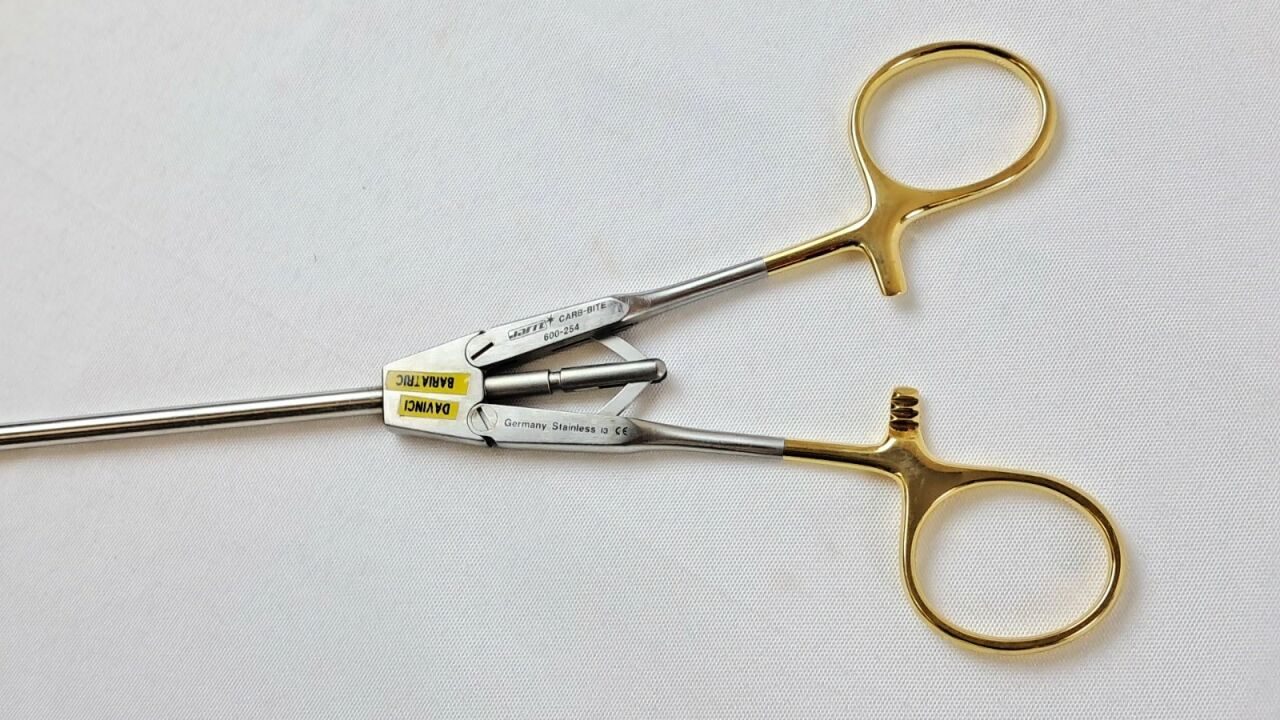 JARIT 600-254 Laparoscopic Needle Holder Curved Left — photo 4