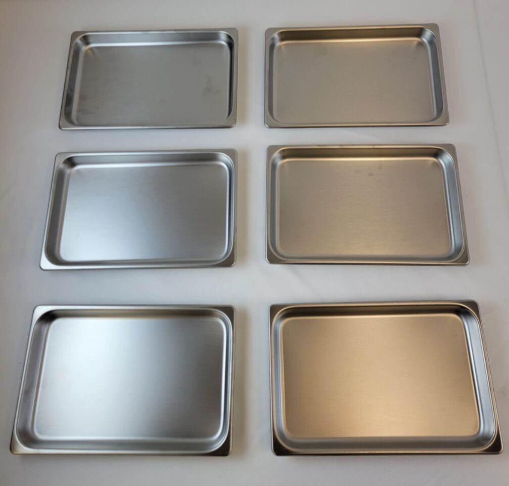 POLAR WARE 10F Lot of 6 Stainless Steel Medical Instrument Tray 10 x 6.5" — photo 1