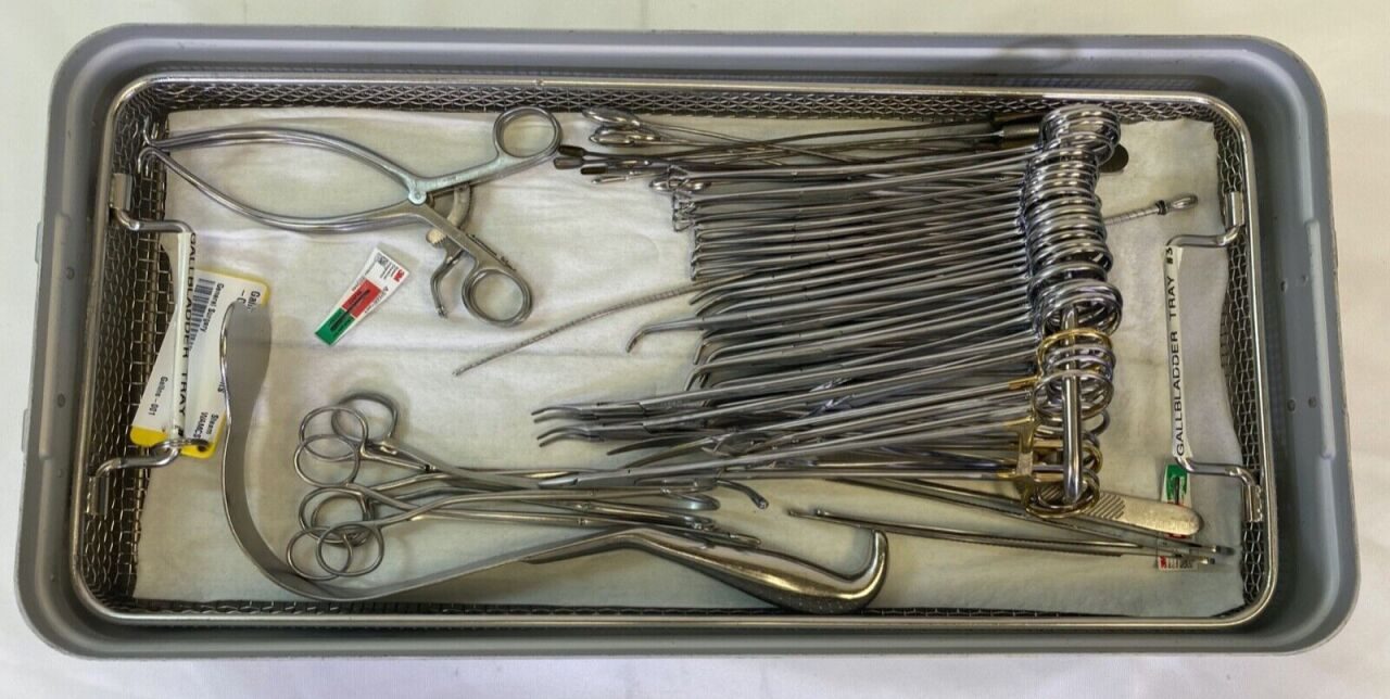 PILLING WECK 49 Piece w/ Sterilization Tray Gallbladder Instrument Set — photo 11