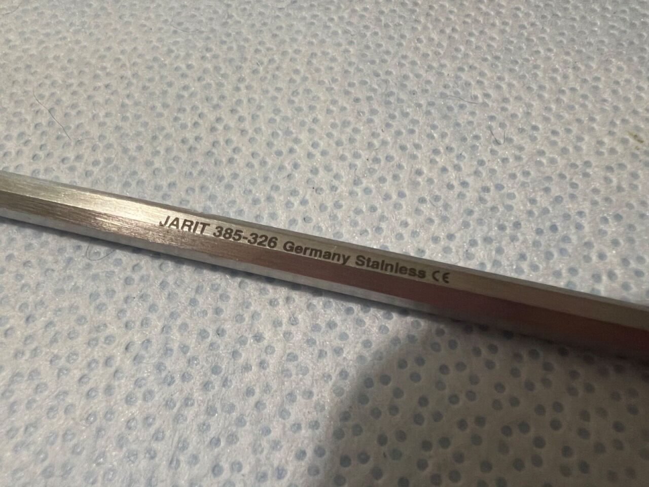 JARIT 385-326 Curved Sharp House-Rosen Needle Malleable Shaft 6-1/4" L w/ Case — photo 3