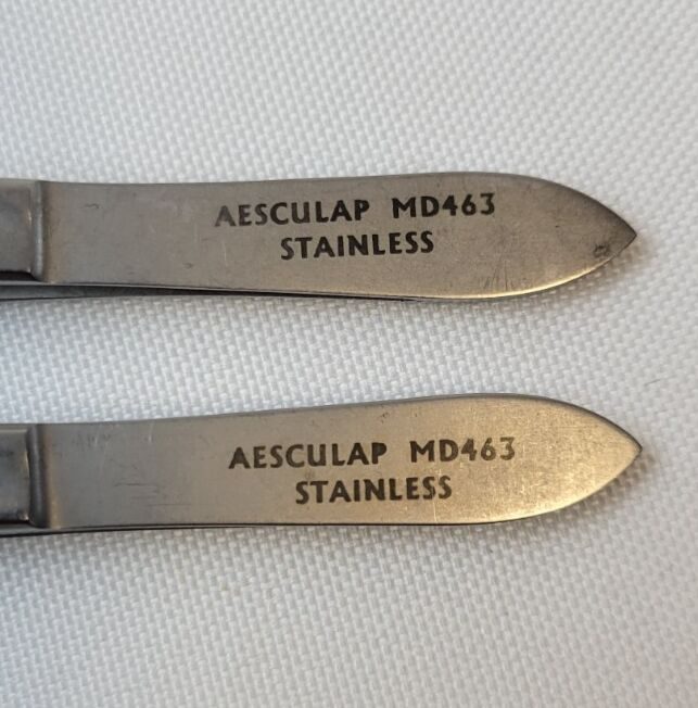 AESCULAP MD463 Cushing Tissue Forceps, 1 x 2 Teeth, 7" Length Set of 2 — photo 4