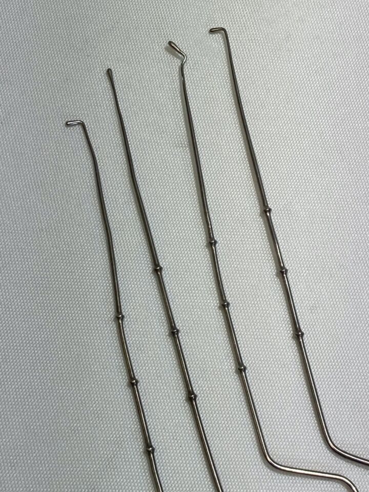 AZTEC SURGICAL  Set of 4 8" Malleable Bayonet Ball Probe Set ENT Neuro Orthopedic — photo 9