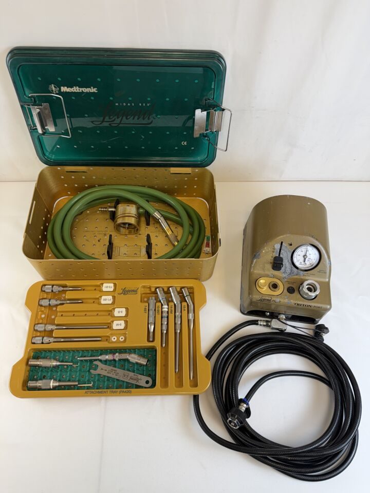 MEDTRONIC Midas Rex Legend V03 Pneumatic Drill Set w/ Footpedal