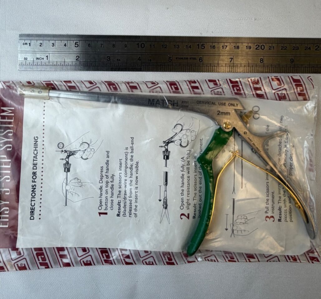 JARIT 280-060DT Detachable Cervical Kerrison Rongeur 2mm x 40deg Up x 7" Neuro — photo 7
