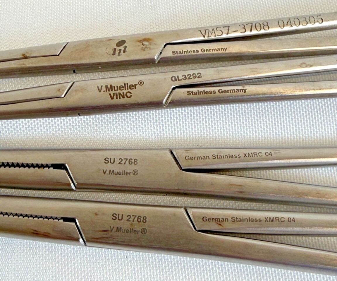 V. MUELLER Extra Long 13 Piece Instrument Set w/ Genesis CD2-5B Case — photo 5