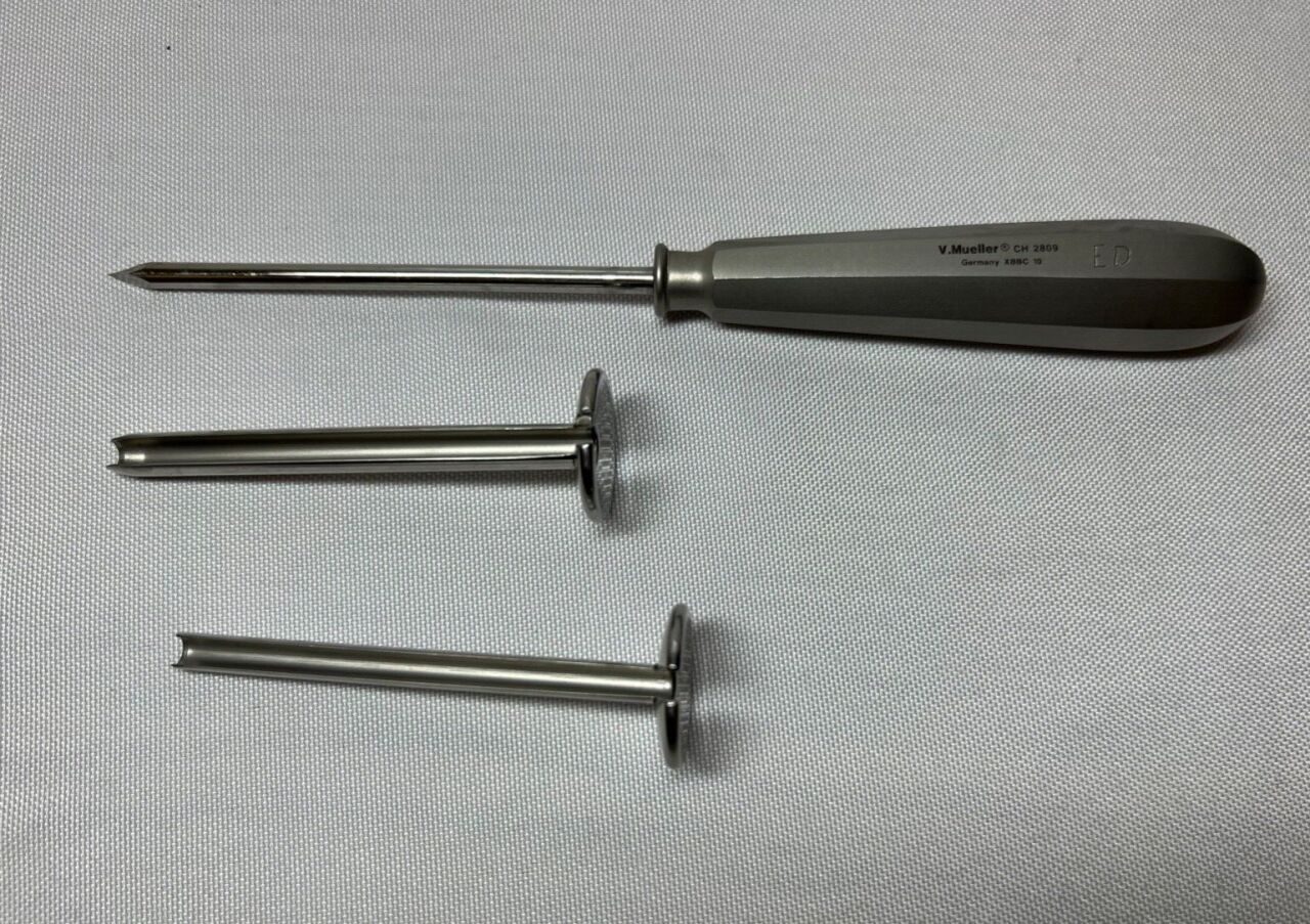V. MUELLER CH2809 Thoracic Trocar 8" w/ Sleeves — photo 3
